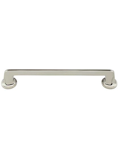 Northport Round Base Pull - 8 inch Center-to-Center in Polished Nickel.